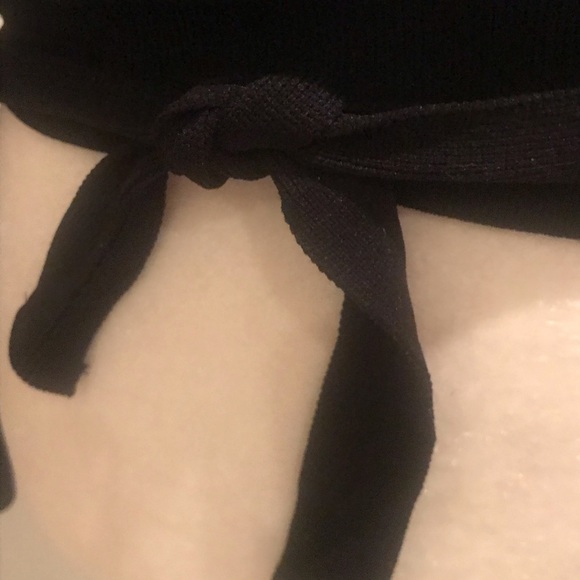 Express Black Wrap Top Size Large - Picture 3 of 4